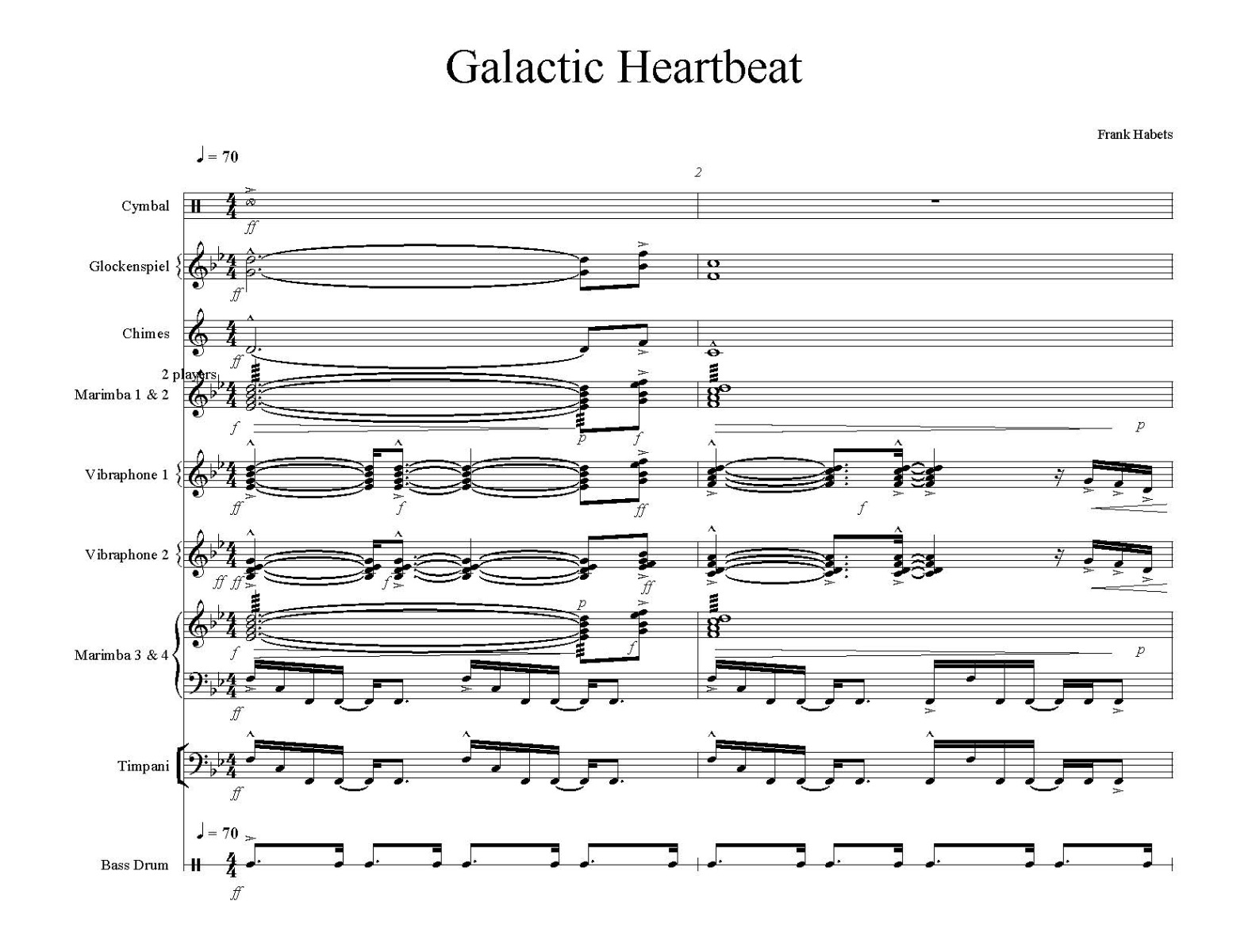 Galactic Heartbeat(complete) - partituur